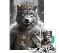 Rompecabezas para Adultos de 1000 Piezas El Rey Lobo Rompecabezas para Adolescentes Juego de ingenio Divertido y con Humor Gran Regalo para los Amantes de los Videojuegos (Tamaño 38x52cm)