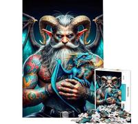 Rompecabezas para Adultos de 1000 Piezas El Rompecabezas Gigante de Argus Chronicles para Adultos Juego práctico para la diversión Familiar cumpleaños y Navidad (tamaño 50x75cm)