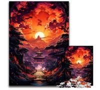 Rompecabezas para Adultos de 1000 Piezas: el Santuario Fushimi Inari Taisha es Colorido e Imposible. Rompecabezas desafiante para Adolescentes Juego Interactivo Familiar 1000 Piezas (75 x 50 cm).