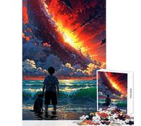 Rompecabezas para Adultos de 1000 Piezas: El último Atardecer Juguetes de decoración para el hogar Regalos de cumpleaños Juego de ingenio Entrena tu Cerebro y Tus Manos tamaño 38x52cm