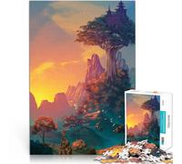 Rompecabezas para Adultos de 1000 Piezas El Valle Juguetes adictivos Que desafían la Inteligencia Cerebral Apto para Parejas 75x50cm