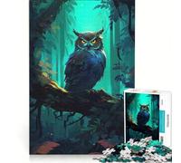 Rompecabezas para Adultos de 1000 Piezas El Vigilante Nocturno Juegos educativos Divertidos y con Humor Ideales para Decorar el Escritorio 38x52cm
