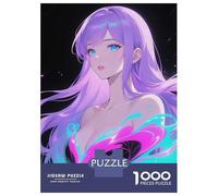 Rompecabezas Para Adultos De 1000 Piezas Elara Frost - Ice-Blue Eyes, Silky Pastel Lavender Hair Rompecabezas Para Adultos Juguetes Antiestrés Aliviador Del Estrés Regalos De Cumpleaños Y Únicos 38x26