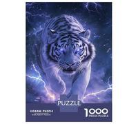 Rompecabezas para Adultos De 1000 Piezas Electric Tiger Charge Rompecabezas Juego De Ingenio Aliviador del Estrés Difícil Y Desafiante 70x50cm/1000pcs