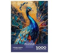 Rompecabezas para Adultos De 1000 Piezas Elegant Peacock Rompecabezas para Adultos Juego De Ingenio Análisis Y Lógica Actividades Divertidas para Hacer En Casa, 52x38cm/1000pcs
