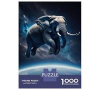 Rompecabezas para Adultos De 1000 Piezas Elephant Flying Rompecabezas para Adultos Juguete Decoración De Pared Decoración del Hogar Regalos para Amigos Y Familiares 38x26cm/1000pcs