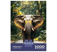 Rompecabezas para Adultos De 1000 Piezas Elephant in Jungle River Rompecabezas para Adolescentes Juguetes Antiestrés Mejora La Memoria Gran Regalo para Jugar 70x50cm/1000pcs