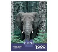 Rompecabezas para Adultos De 1000 Piezas Elephant in The Forest Rompecabezas para Adultos Juegos Relajantes Desafío Difícil Regalo De Cumpleaños, Regalos, 38x26cm/1000pcs