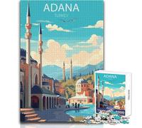 Rompecabezas para Adultos de 1000 Piezas en Adana,Turquía Juego único,Divertido y Divertido, cumpleaños 38x52cm
