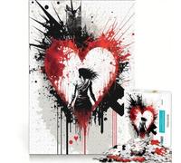 Rompecabezas para Adultos de 1000 Piezas Enamoramiento Mortal, Juego Familiar, decoración del hogar, Ideal para Decorar el Escritorio 50x75cm
