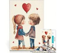 Rompecabezas para Adultos de 1000 Piezas Enamórate de San Valentín, Juego práctico, Ideal para Pasar el Tiempo en casa Durante Las Vacaciones y Fortalecer el Amor en Pareja 38x52cm