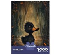 Rompecabezas para Adultos De 1000 Piezas Enchanted Black Duckling Rompecabezas para Adultos Juego Familiar Vacaciones En Casa Matar El Tiempo Gran Regalo para Jugar 70x50cm/1000pcs