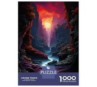 Rompecabezas para Adultos De 1000 Piezas Enchanted Canyon Sunset Rompecabezas para Adultos Juego De Ingenio Decoración del Hogar Cumpleaños 52x38cm/1000pcs