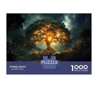 Rompecabezas para Adultos De 1000 Piezas Enchanted Forest Glowing Tree Rompecabezas para Adultos Juego De Ingenio Análisis Y Lógica Cumpleaños Y Navidad 70x50cm/1000pcs