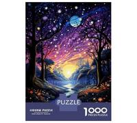 Rompecabezas para Adultos De 1000 Piezas Enchanted Forest Night Sky-1 Rompecabezas para Adultos Juegos Familiares Arte De Pared Oferta como Regalos para Toda La Familia 38x26cm/1000pcs
