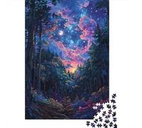 Rompecabezas para Adultos De 1000 Piezas Enchanted Forest Night Sky -1 Rompecabezas para Adultos Juguete Decoración De Pared Difícil Regalos para Amigos Y Familiares 70x50cm/1000pcs