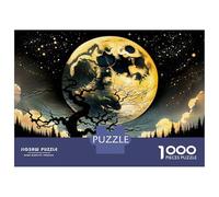 Rompecabezas para Adultos De 1000 Piezas Enchanted Forest Under The Moonlight Rompecabezas para Adultos Juego De Ingenio Decoración Perfecta Cumpleaños Y Navidad 38x26cm/1000pcs