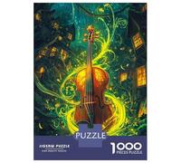 Rompecabezas para Adultos De 1000 Piezas Enchanted Violin Glow Rompecabezas para Adultos Juguete Decoración De Pared Carrera De Velocidad Manual 52x38cm/1000pcs