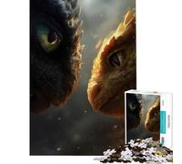 Rompecabezas para Adultos de 1000 Piezas Encuentro con Dragones Juguetes educativos Juego de ingenio Ideal para Pasar el Tiempo en casa Regalo de cumpleaños (Tamaño 38x26cm)