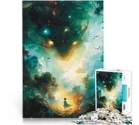 Rompecabezas para Adultos de 1000 Piezas Encuentro con el espíritu del Bosque Difícil Difícil Interacción Entre Padres e Hijos 38x26cm