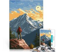 Rompecabezas para Adultos de 1000 Piezas Escalada de montaña en los Alpes Juguetes educativos Toda la Familia. 75x50cm