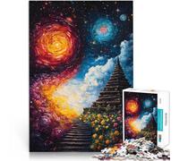 Rompecabezas para Adultos de 1000 Piezas Escalera al Cosmos Desafío difícil para aliviar el estrés Grandes Regalos y Juguetes 52x38cm