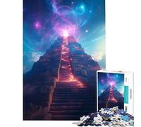 Rompecabezas para Adultos de 1000 Piezas Escalera Mística a Las Estrellas Juego Educativo desafío Juguete Juegos relajantes Mejora la Memoria Regalo de cumpleaños (tamaño 50x75cm)