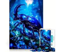 Rompecabezas para Adultos de 1000 Piezas Escarabajo en un Bosque místico,Corte preciso,Divertido Juego Mental,Regalo para Relajarse,Tiempo de diversión,decoración navideña para la Pared (38x52cm)