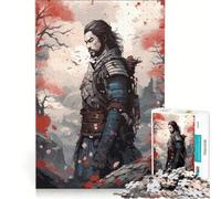 Rompecabezas para Adultos de 1000 Piezas: Espíritu Samurai Eterno, Juego práctico, Ideal para Pasar el Tiempo en casa Durante Las Vacaciones, fortalece el Amor Entre Parejas 38x26cm
