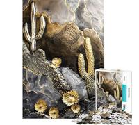 Rompecabezas para Adultos de 1000 Piezas Esplendor del Desierto Dorado Ideal para Decorar Paredes Mujeres cumpleaños y Navidad (tamaño 38x52cm)