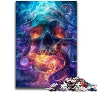 Rompecabezas para Adultos de 1000 Piezas, Esqueleto de Pulpo, desafío de Inteligencia Cerebral, Juguetes adictivos, Regalo de cumpleaños, Regalos, Arte de Pared, 50x75cm