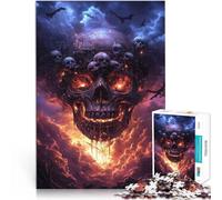 Rompecabezas para Adultos de 1000 Piezas Esqueleto de Terror Juegos Divertidos para la Familia Interacción Entre Padres e Hijos 52x38cm