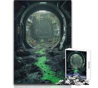 Rompecabezas para Adultos de 1000 Piezas, estación Espacial abandonada, Pasillo, Juguete, Juego Intelectual, Regalo para Mujeres, cumpleaños, tamaño 38x26cm