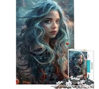 Rompecabezas para Adultos de 1000 Piezas Estilo Anime con Cabello Gris para Mujeres y Adolescentes Juegos relajantes Divertidos y Originales Regalos de cumpleaños únicos (tamaño 50x75cm)
