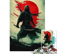 Rompecabezas para Adultos de 1000 Piezas Estilo Anime japonés Ninja Verde Juguete Intelectual Juegos relajantes Carrera de Velocidad Manual Excelentes Regalos para los Amantes de los Juegos 75x50cm
