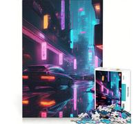 Rompecabezas para Adultos de 1000 Piezas, Estilo ciberpunk Nocturno, Juego práctico, desafiante para completar, colección de Artistas, Bellas Artes 50x75cm