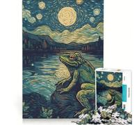 Rompecabezas para Adultos de 1000 Piezas Estilo cottagecore de Van Gogh Rana Juego de ingenio para divertirse en Familia para Fortalecer el Amor Entre Parejas 38x26cm