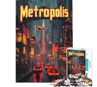 Rompecabezas para Adultos de 1000 Piezas Estilo Cyberpunk Metropolis Ideal para Relajarse y aliviar el estrés Oferta Perfecta como Regalo para Toda la Familia (tamaño 38x26cm)