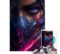 Rompecabezas para Adultos de 1000 Piezas Estilo Cyberpunk Ninja desafío de Inteligencia Cerebral Juguetes adictivos Juego práctico difícil Regalo de cumpleaños (tamaño 50x75cm)