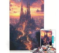Rompecabezas para Adultos de 1000 Piezas, Estilo Cyberpunk y Dark Academia, Juguetes para armar, Ideales para Reducir el estrés, con póster y Hoja de Preguntas a Juego 38x52cm