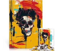 Rompecabezas para Adultos de 1000 Piezas Estilo de Arte Callejero de Grafiti de Calavera Juegos Divertidos Apto para Parejas 38x26cm