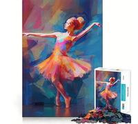 Rompecabezas para Adultos de 1000 Piezas,Estilo fauvismo,Bailarina de Ballet,Corte, Juguete Divertido para ejercitar la Mente,Juego Tranquilo,Regalo Divertido de cumpleaños (38x52cm)