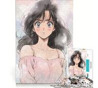 Rompecabezas para Adultos de 1000 Piezas, Estilo Kawaii Retro Anime Girl, Juegos relajantes, ejercita tu Cerebro y Tus Manos, cumpleaños y Navidad 38x52cm