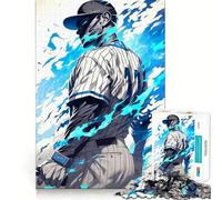 Rompecabezas para Adultos de 1000 Piezas,Estilo Manga de béisbol,Ajuste, Arte,Juego Mental,Regalo,Juego Lento,Regalo de Arte navideño (38x26cm)