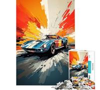 Rompecabezas para Adultos de 1000 Piezas Estilo Muscle Car Pop Art Juguetes adictivos para Cultivar la Paciencia Juegos Familiares decoración Perfecta Regalo Divertido (tamaño 50x75cm)