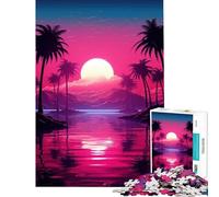 Rompecabezas para Adultos de 1000 Piezas Estilo Noir Neon Nostalgia Juego Imposible Juego Educativo desafío Juguete Regalo de cumpleaños Mejora de la Memoria (tamaño 38x26cm)