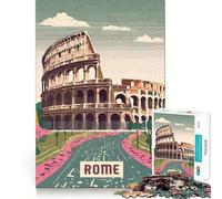 Rompecabezas para Adultos de 1000 Piezas,Estilo Roma,Ideal para Decorar,un Reto Mental,un Regalo Divertido para Pasar el rato, cumpleaños o como pasatiempo (50x75cm)