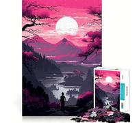 Rompecabezas para Adultos de 1000 Piezas,Estilo Zen japonés,Naturaleza,Pixel Art,decoración,lógica,Habilidad,Juego Casual,diversión,Regalo de cumpleaños (38x52cm)