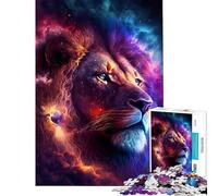 Rompecabezas para Adultos de 1000 Piezas Estrella León Juego Imposible Desafío de Inteligencia Mental Juguetes Adictivos Regalo de Cumpleaños para Diversión Familiar (Tamaño 38x52cm)