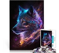 Rompecabezas para Adultos de 1000 Piezas Estrellas del Zorro Husky Siberiano Juego desafiante Colección de Artistas, Bellas Artes 75x50cm